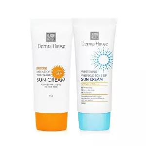 수분보충 링클 톤업 썬크림안티에이징 주름개선 탄력강화화이트닝 썬크림 / 3중기능성 SPF50안티에이징 탄