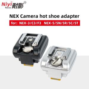 소니 호환 NEX-3/C3/F3 NEX-5/5N/5R/5C/5T 호환 NEX 카메라 플래시 어댑터 싱글 터치 핫슈 액세서리