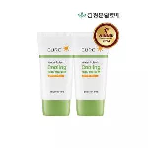수분보충 [김정문알로에]큐어 스플래쉬 쿨링 선크림 40ml 2개