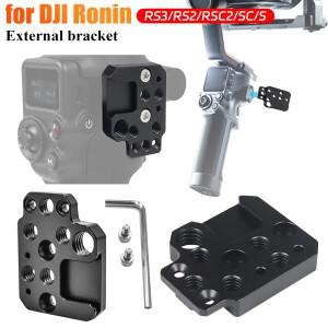 1/4 3/8 나사 구멍 확장 어댑터 보드 콜드 슈 마운트 카메라 짐벌 브래킷 DJI Ronin RS3 RS2 SC S