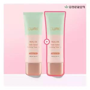 수분보충 [김정문알로에] [1 안티에이징 주름개선 탄력강화 1] 리알로에 워터 카밍 톤업 선크림 40g(정가 7