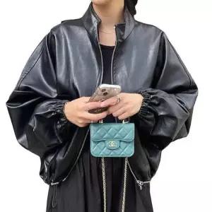 바람막이점퍼 패션 오버핏 여자 레더 라이더 벌룬 점퍼 자켓
