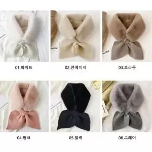 WL 촉감 퍼 머플러 예쁜 코디 고급스럽고 소프트한 촉감 야외 스포츠