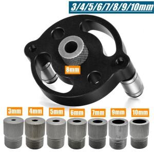 업그레이드된 셀프 센터링 Dowelling Jig 3-10mm 수직 포켓 홀 지그 펀처 로케이터 드릴 가이드 목공용 도