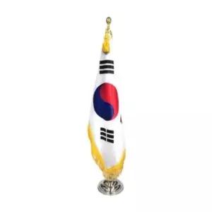 부품 태극기 정기세트 본염(원형받침) 국기 (1개) 90x135cm