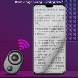 iOS/안드로이드 호환 폰용 블루투스 카메라 리모컨  비디오 촬영 미니 무선 휴대폰 태블릿 페이지 넘김