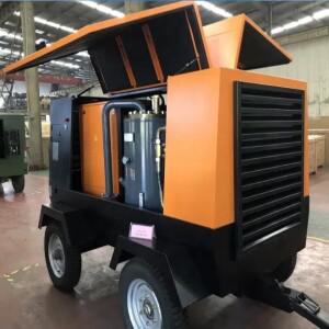 전기식 휴대용 스크류 공기 압축기 90KW 14.5bar 13m³/min 광업, 건설, 샌드블라스팅용