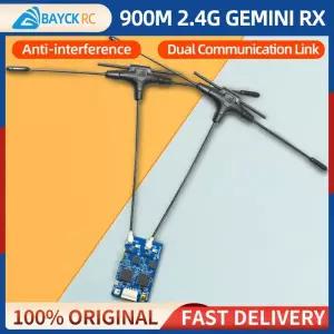 드론액세서리 BAYCK 듀얼 밴드 제미니 리시버 ExpressLRS RX TCXO RC FPV 레이싱 장거리 드론 날개 900MHz