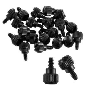 20 PCS 블랙 PC 케이스 나사 컴퓨터 엄지 6-32 데스크탑 PCI 슬롯 하드 드라이브용