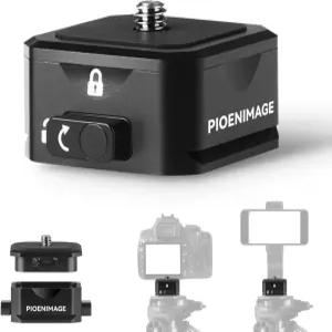 PIOENIMAGE 퀵 릴리스 플레이트 삼각대 마운트 어댑터 카메라 모노포드 슬라이더용 4인치 나사