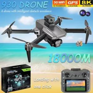드론액세서리 202형 전문가용 HD 930 드론 4K 듀얼 WiFi FPV 쿼드콥터 장애물 회피 기능 탑재 항공 촬영용