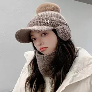 따뜻한 니트 캡 귀도리 방울모자 SLTDS85-WFNUQF5