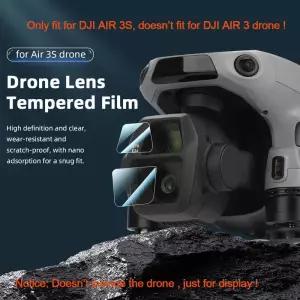 드론액세서리 Wtohoby 9H 유리 필름 DJI AIR 3S 카메라 렌즈 호환 긁힘 방지 커버 보호대 AIR3S 드론 액세