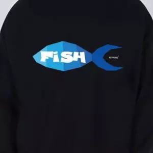 맨투맨 여자 FISH 티셔츠 물고기 키밍 가을 기모맨투맨 남자 긴팔