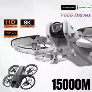드론액세서리 V666 드론 전문가용 8K HD 카메라 WIFI 5G 브러시리스 모터 장애물 회피 쿼드콥터 RC 20000M