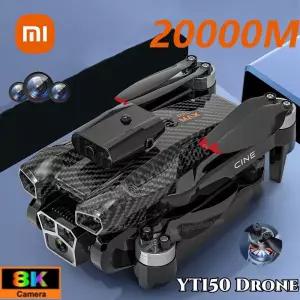 드론액세서리 Xiaomi YT150 드론 8K HD 3개 카메라5G WiFi FPV 브러시리스 모터 장애물 회피 4축 RC 20000M