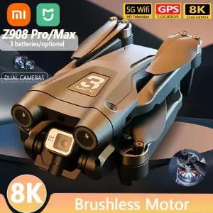 DJI Xiaomi Mijia Z908 Pro max 드론 4K 전문 HD 듀얼 카메라 Dron 브러시리스 모터 5G WIFI FPV RC Quadco