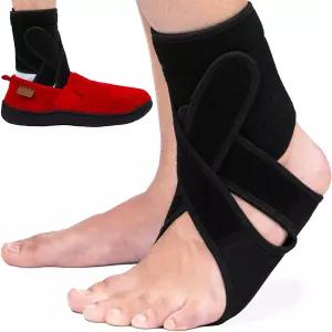 신발 양말 또는 맨발로 걸을 수 있는 오메르 왼발 AFO 드롭 브레이스는 남성 여성에게 지원을 제공하고