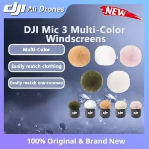 DJI Mic 3 멀티 컬러 윈드스크린 다섯 가지 의상환경에 어울림