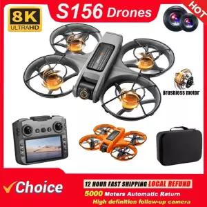 DJI 드론 S156 GPS 8K 전문가용 HD 360 ° 듀얼 카메라 5G WIFI 브러시리스 모터 장애물 회피 FPV 접이식