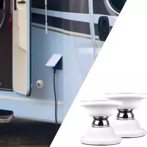 SUNCARACCL RV 마그네틱 도어 홀더 수하물 캐치 캠핑카 가 트래블 트레일러 모터 홈 카고 트레일러(화이트