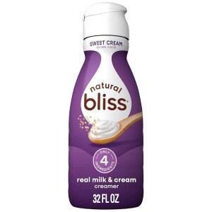 내추럴 블리스 스위트 크림 맛 크리머, 글루텐 프리 아이스, 핫 커피 32온스