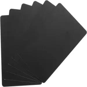 MECCANIXITY 20pcs 빈 PVC 카드 색상 CR80 15Ml 플라스틱 ID 방수 신분증 배지 프린터 블랙