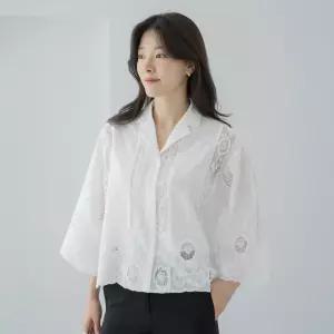 [마담4060]엄마옷 마담4060 [클래씨마담]레이스루즈핏 여성 데일리 블라우스 -RBL2604086-