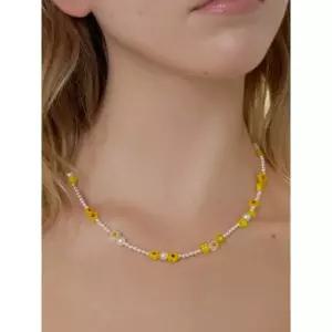 [텐바이텐]yellow daisy pearl necklace