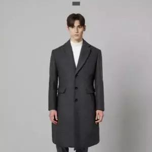 [텐바이텐]국내생산 프리미엄 싱글 울 차콜 남자코트