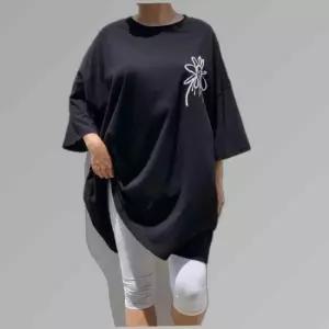 루즈핏 편하게입는 페인티 박시 롱티셔츠