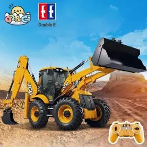 RC카 더블 E E589 RC 백호 로더 120 굴삭기 차량용 엔지니어링 차량 트럭 불도저 트레일러