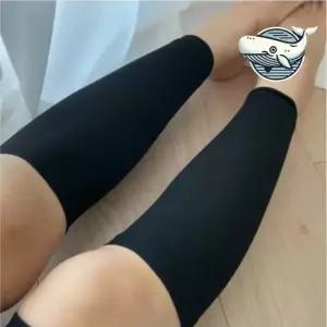 블랙 종아리 압박 슬리브 보호대 스포츠 및 압박스타킹