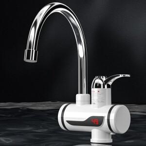 전기 인스턴트 난방 수도꼭지 3000W Tankless 온수기 온도 조절 가능 고속 탭 디지털 주방 욕실