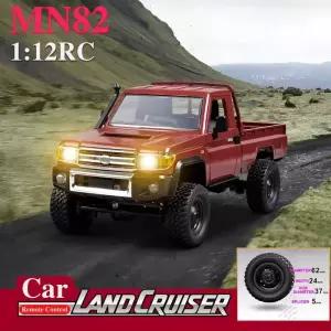 RC카 MN82 4륜구동 오프 LED 조명 112 실물 전문가용 24G 무선 조종 픽업 트럭