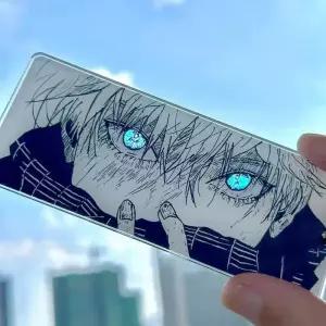 주술회전 만화 피규어 Satoru Gojo 눈 키 체인 애니메이션 Jujutsu Kaisen 아크릴 배낭