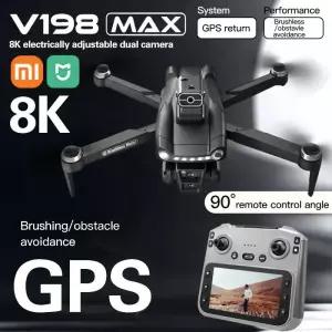드론 Xiaomi Mijia V198MAX 레이저 장애물 회피 항공 사진 8K 5G 전문 HD 카메라 브러시리스 접이식 쿼드콥