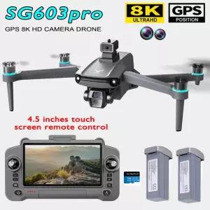 드론 터치스크린 EIS 카메라 GPS 흔들림 방지 8K 항공 브러시리스 5G HD 대형 UAV RC 쿼드콥터