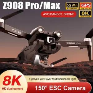 드론 샤오미 Z908 프로맥스 8K ESC 전문가용 GPS 위치 추적 3면 장애물 회피 쿼드콥터