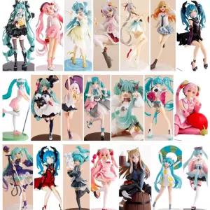 미쿠피규어 하츠네 미쿠 애니메이션 피규어 드레스 액션 귀여운 수영복 보컬로이드 PVC Collectible Model