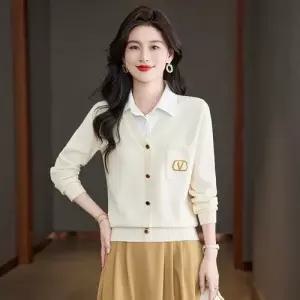 여사친 니트 가을 봄 투피스 옷 슬림핏 넥 셔츠 쇼트 SPO마켓3