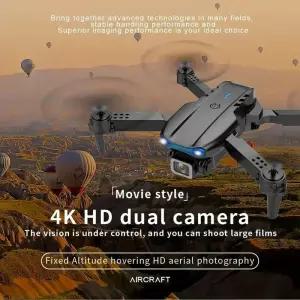 드론 접이식 E99 K3 Pro 4K 듀얼 카메라 WIFI FPV 고도 RC 쿼드콥터 항공 촬영 용