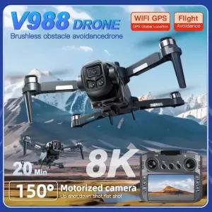 드론 샤오미 V988 카메라 8K 프로페셔널 스크린 탑재 249g 미만 원격 조종 브러시리스 RC 쿼드콥터