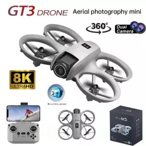 드론 GT3 8K WIFI GPS 전문가용 HD 항공 촬영 원격 조종 항공기 듀얼 카메라 쿼드콥터 UAV