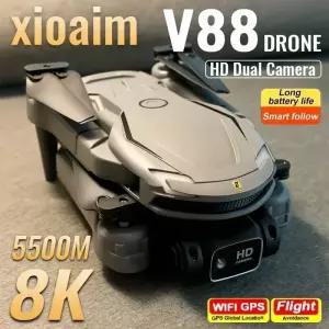 드론 Xiaomi V88 8K 5G GPS 전문 HD 항공 사진 항공기 듀얼 카메라 Quadcopter 4k