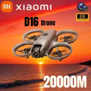 드론 샤오미 D16 프로페셔널 8K HD 듀얼 카메라 항공 촬영 180 ° 전기 GPS 장애물 회피 무브러시 모터 UAV