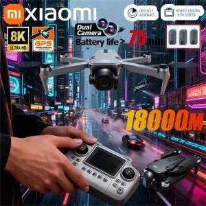 드론 샤오미 D18 8K 항공 HD 듀얼 카메라 사진촬영 장애물 회피 브러시리스 파워 5G WIFI GPS 리턴 VR