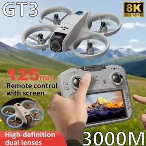 드론 핫 NEW GPS GT3 8K HD 듀얼 카메라 180 ° FPV 5G WIFI 브러시리스 모터 장애물 회피 접이식 쿼드콥터