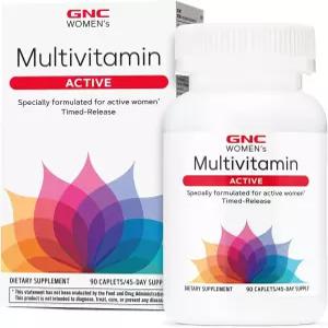 GNC 여성용 활성 멀티 캡슐 임상적으로 입증 완전 운동 에너지 생산 뼈 미용 면역 철분 아연 바이오틴