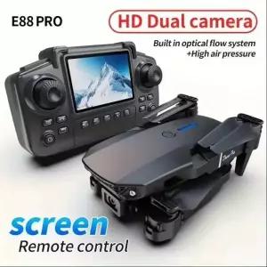 드론 키드 프로페셔널 E88 에어 스크린 와이드 RC HD 4K 카메라 접이식 헬리콥터 항공기 쿼드콥터